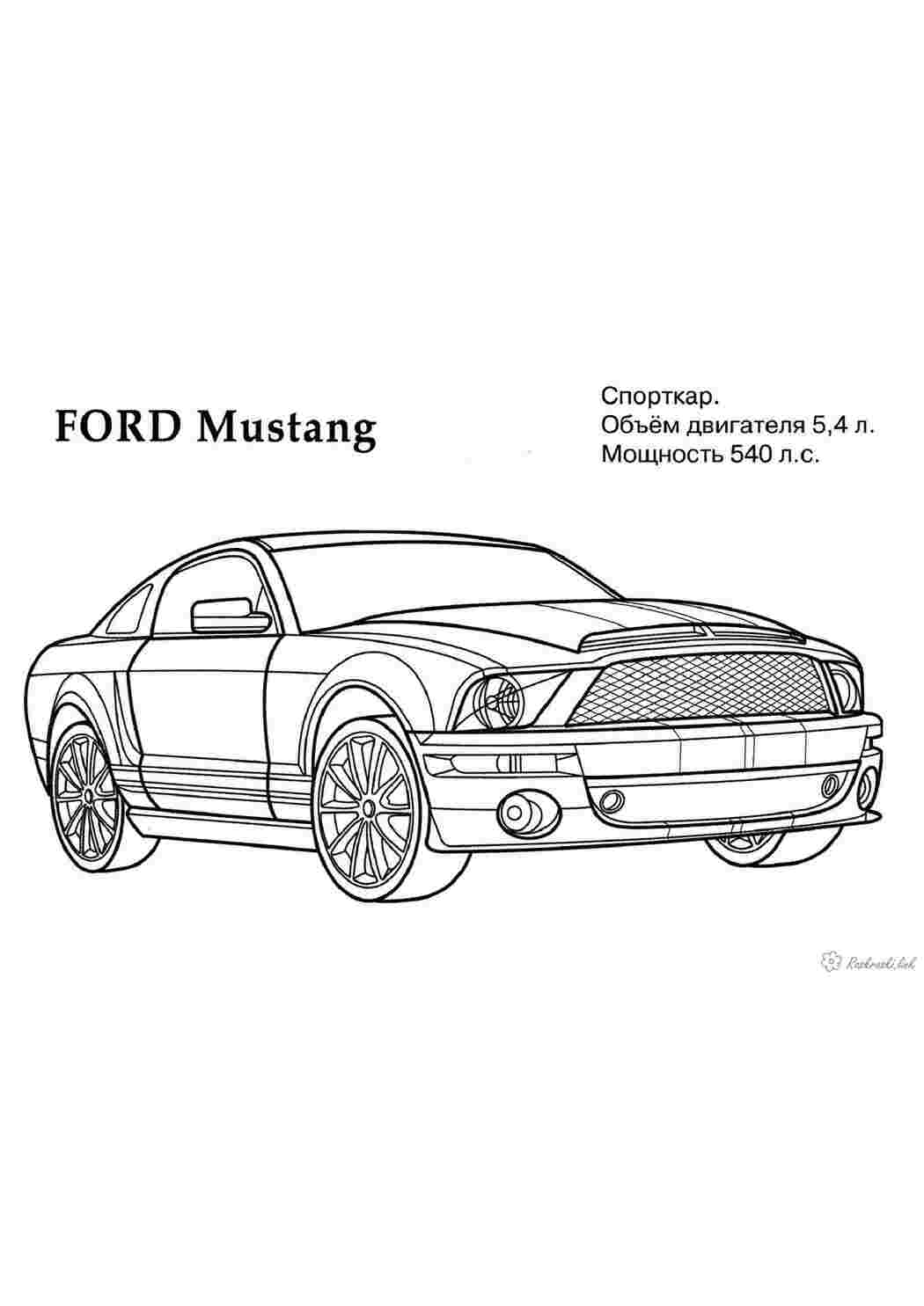 Картхолдер с принтом Ford Mustang GT 3