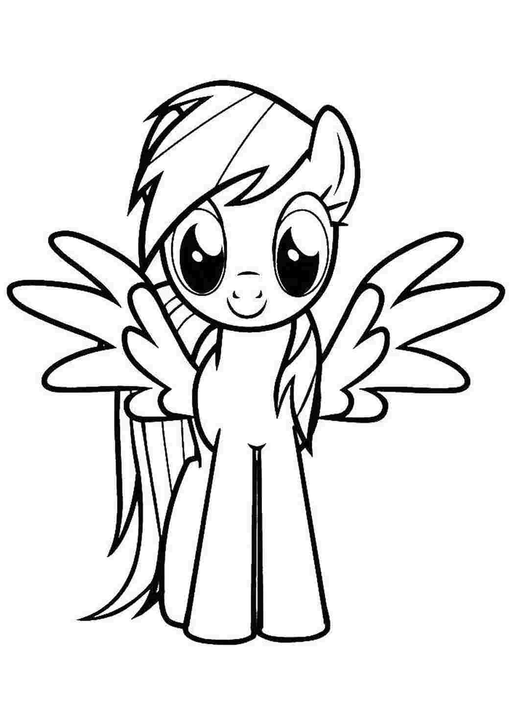 Раскраски Крылатый пони Пони Пони, My little pony 