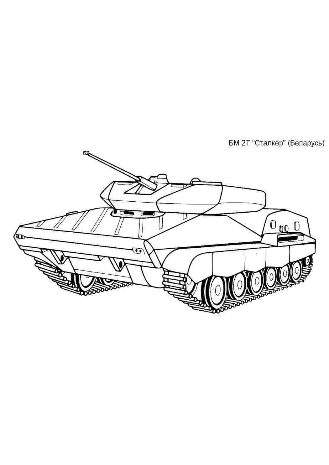 Раскраски Танк военные раскраски танк