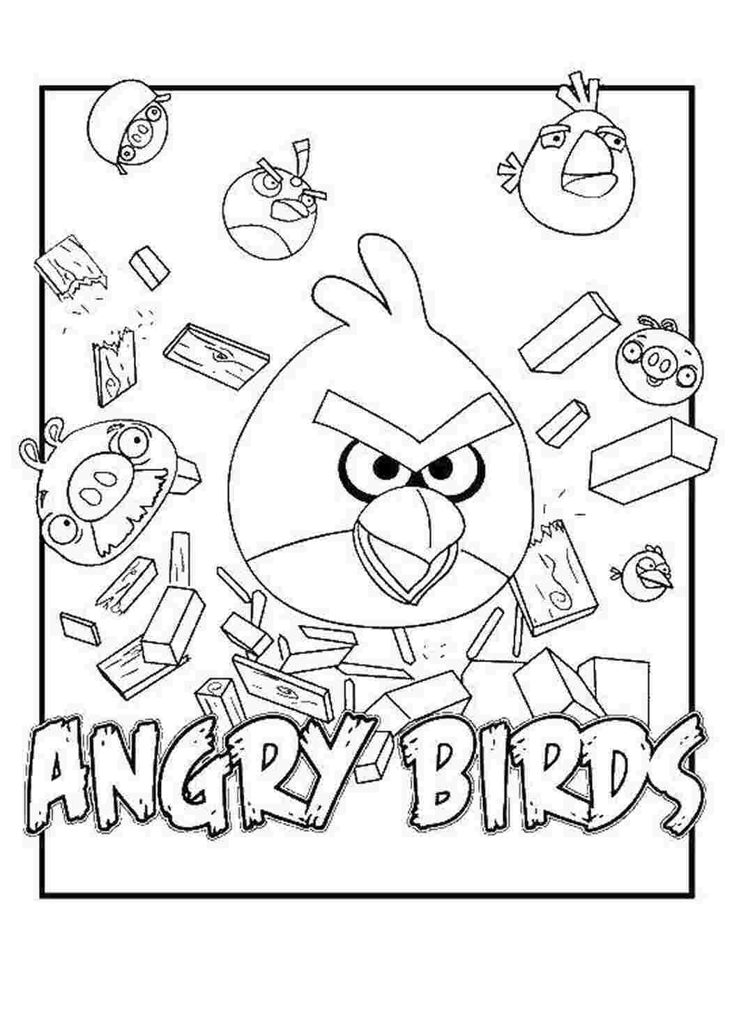 Раскраски Angry birds angry birds Игры, Angry Birds 