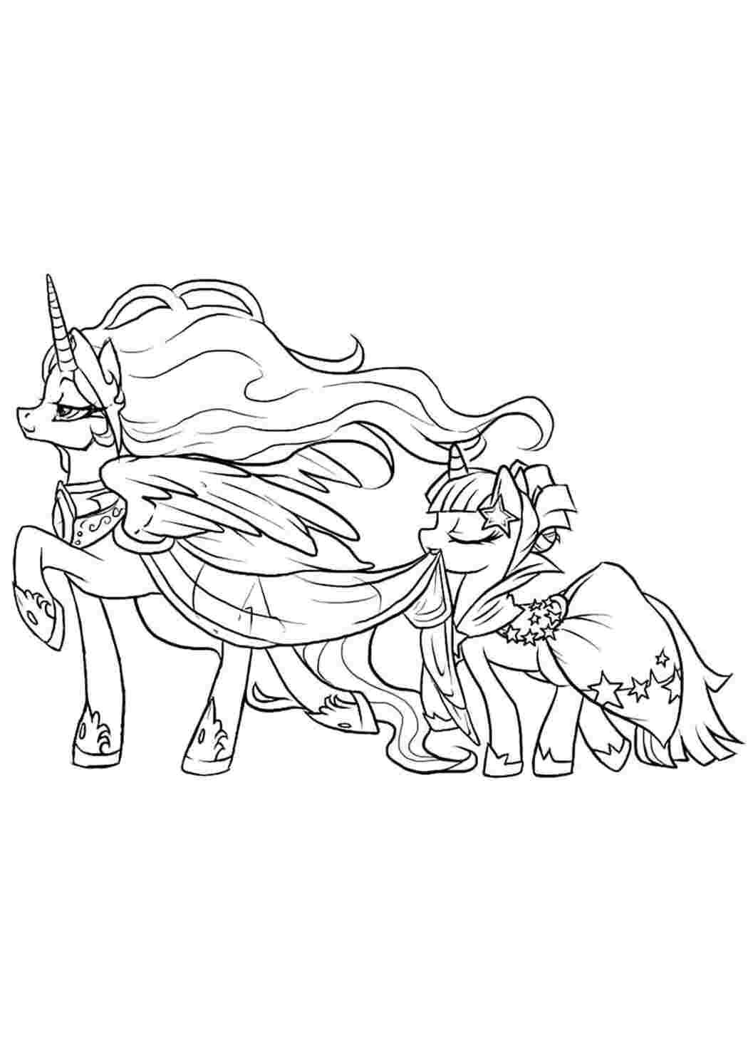My Little Pony раскраска для детей май литл пони для девочек