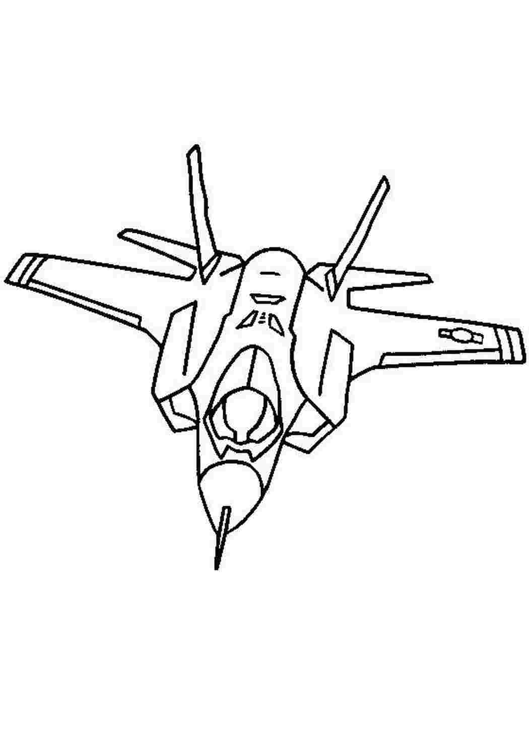 Самолет истребитель Раскраски для мальчиков бесплатно