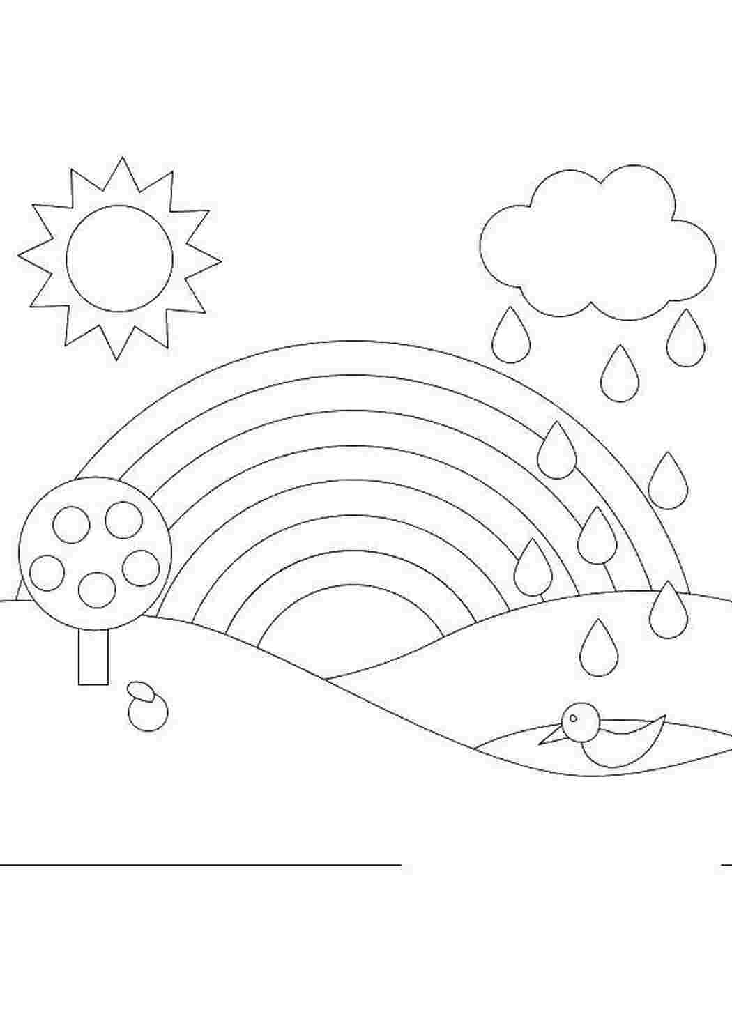 Раскраски, Тучка тучка и дождик, раскраски для маленьких тучка, дождь,  Солнце над радугой и солнце, Раскраски явления раскраски явления природа,  тучка раскраски, дождик раскраски, Дождик это весело!, раскраска лето дождик  солнышко зонтик