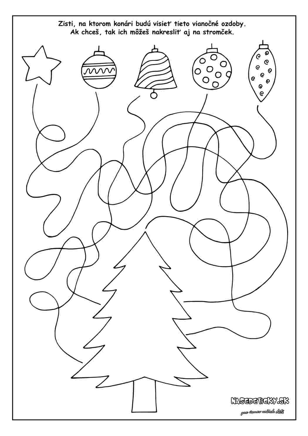 Раскраски Новогодние задания для раннего развития детей Различные новогодние задания, найди пару, пройди лабиринт, соедини, посчитай сколько 