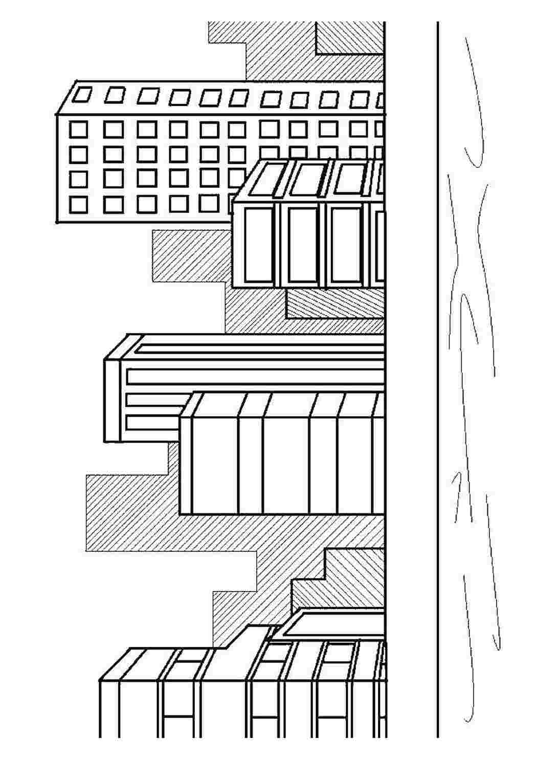 Раскраски Город город Город, , дома, здания