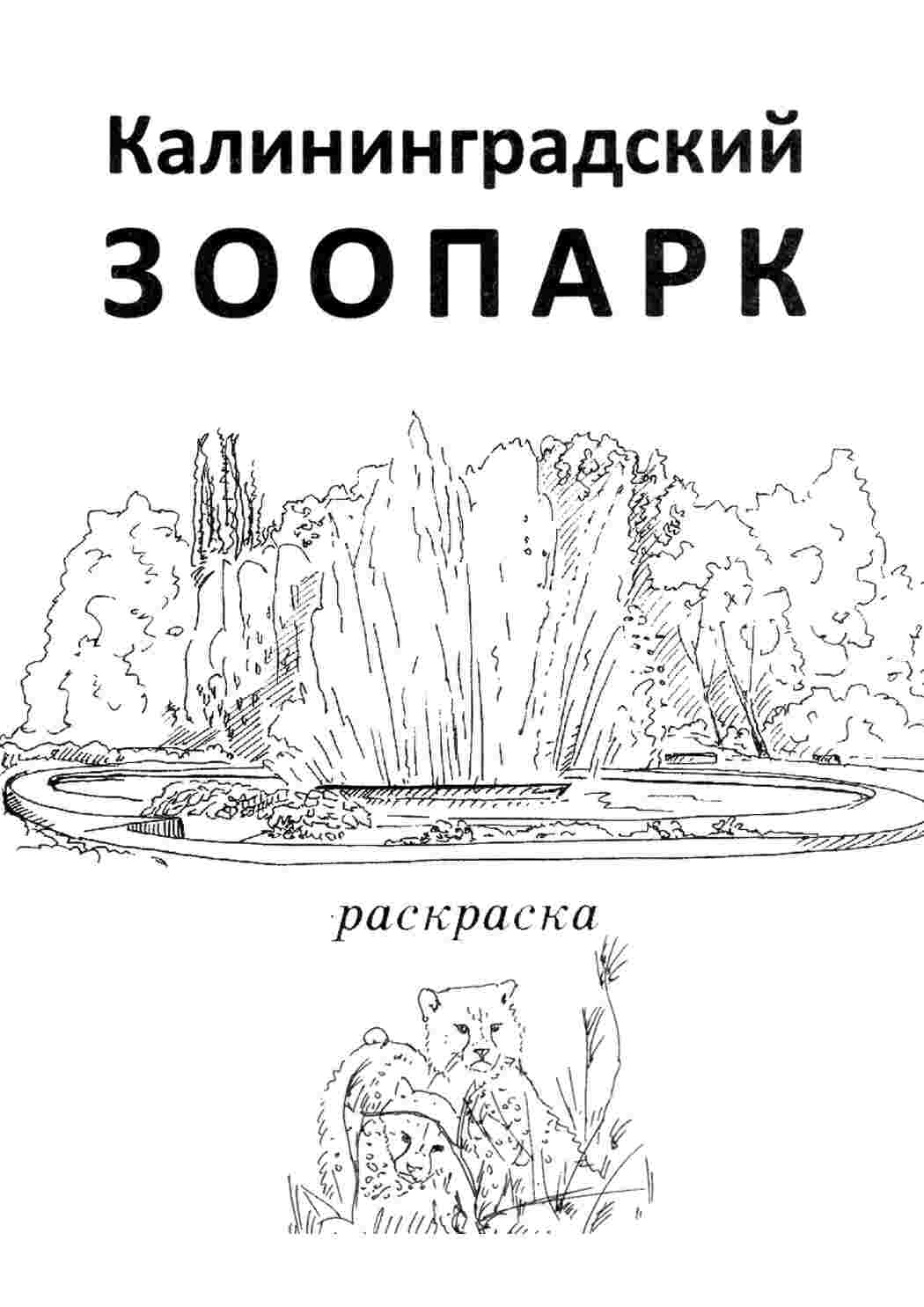 Раскраска калининградского зоопарка  Раскраски скачать онлайн