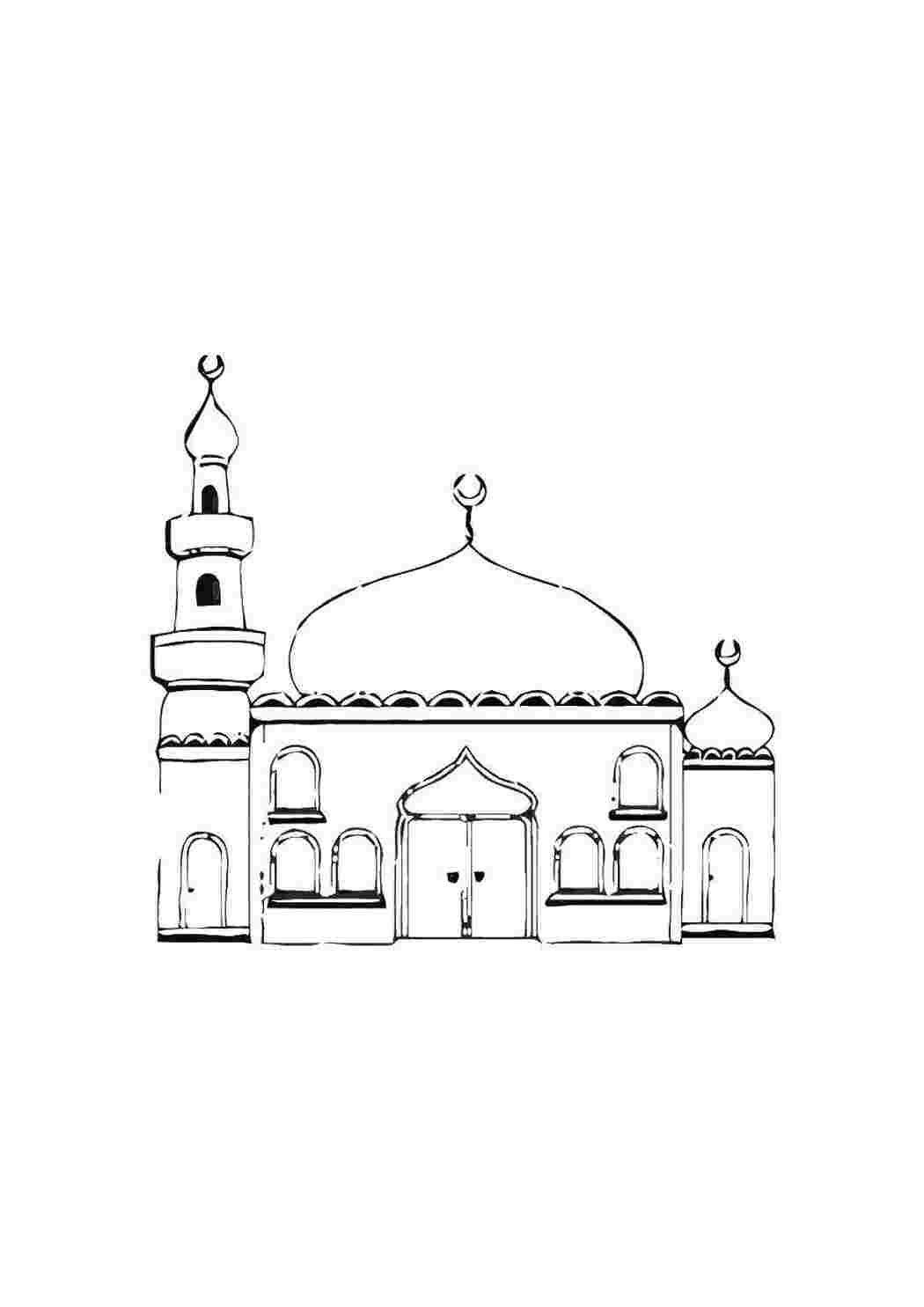 Раскраска «Мечети мира»