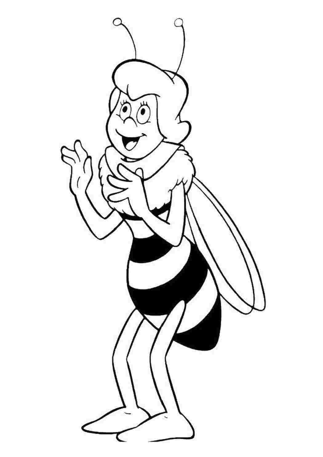 Раскраски Учительница пчела мисс кассандра пчелка Мая учительница, пчела, мисс Кассандра