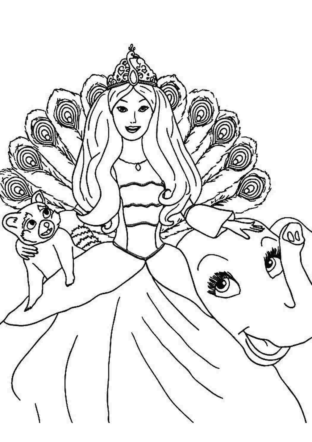 Раскраски Барби (Barbi coloring pages). Раскраски для девочек Барби