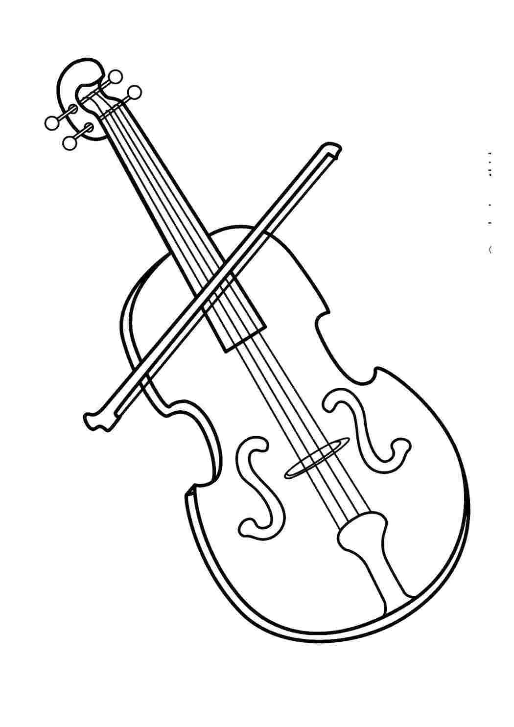 Раскраски Виолончель Музыкальный инструмент виолончель