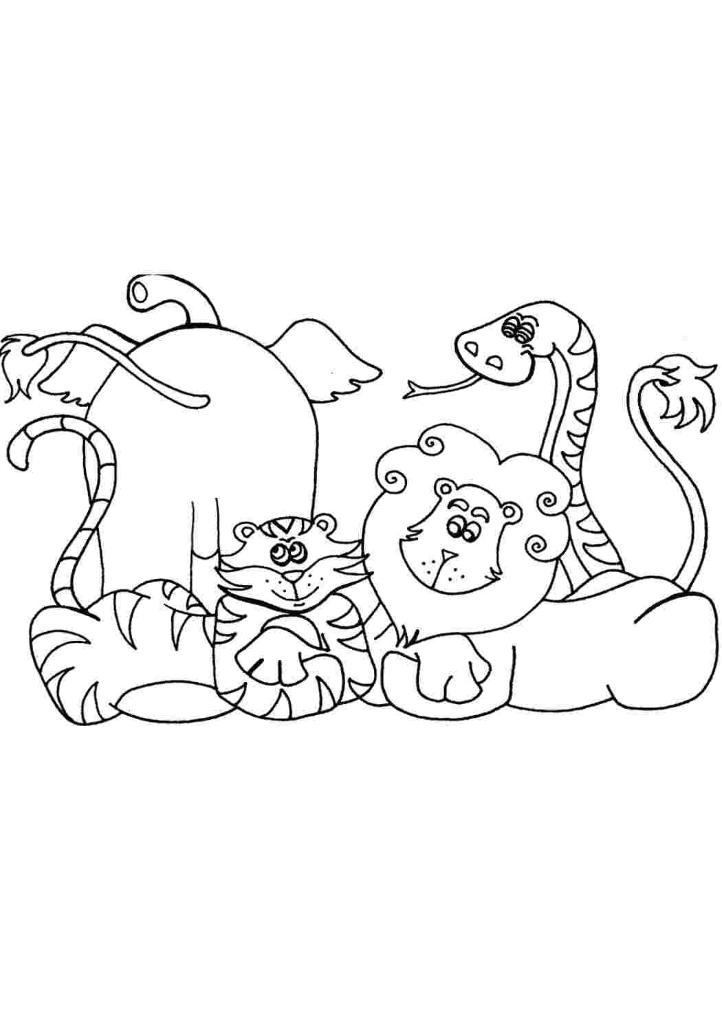 Раскраски зверята, лев, слон, тигр, жираф, раскраски по сказкам Чуковского Раскраски раскраски по сказкам Чуковского 