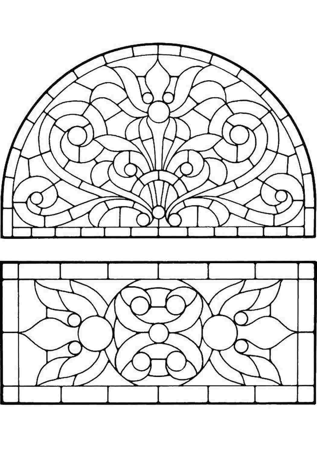 Раскраски Витражное окно витражи витражи, узоры, окна, стекло