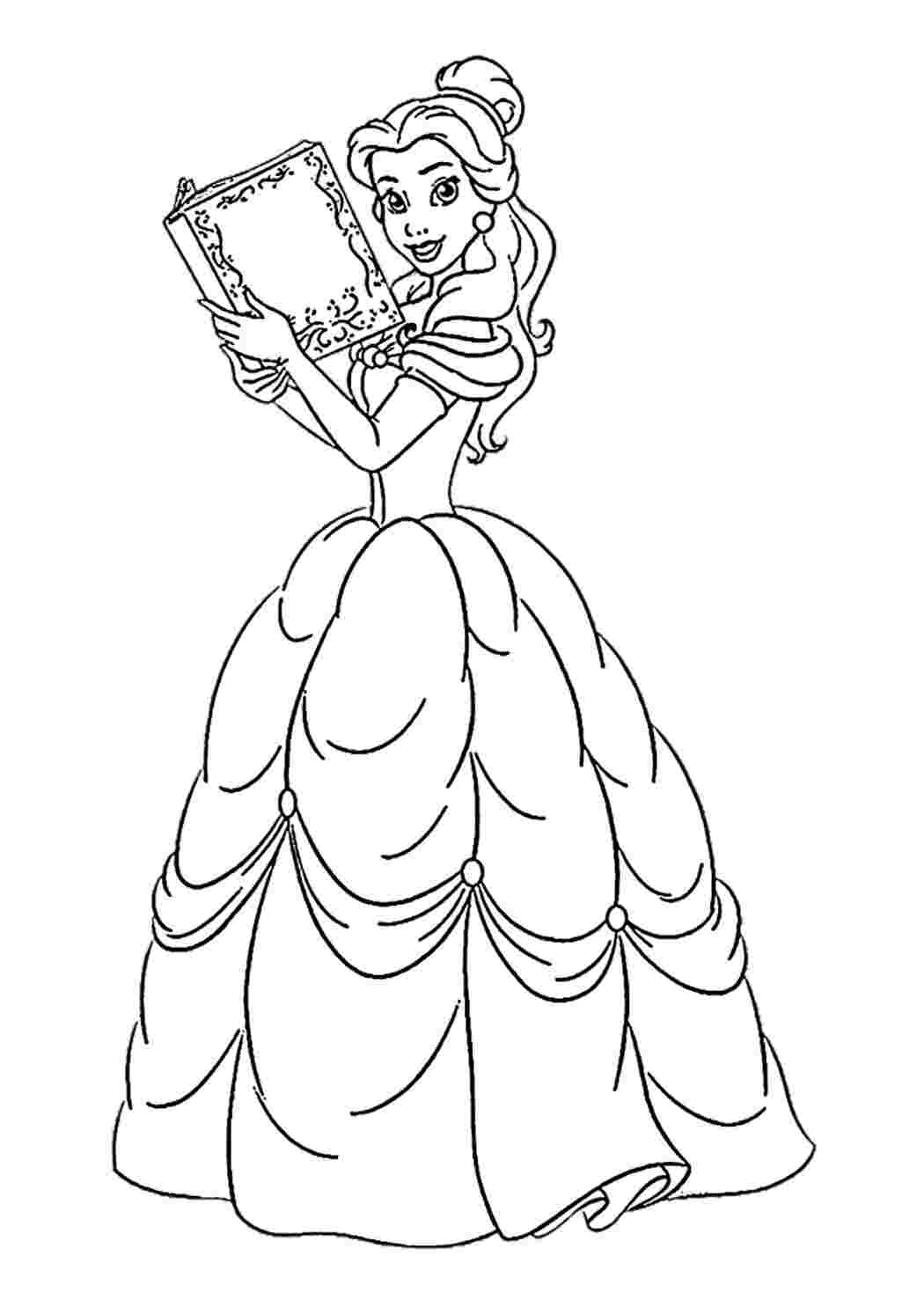 Принцесса Белль - Принцессы Дисней - Раскраски антистресс