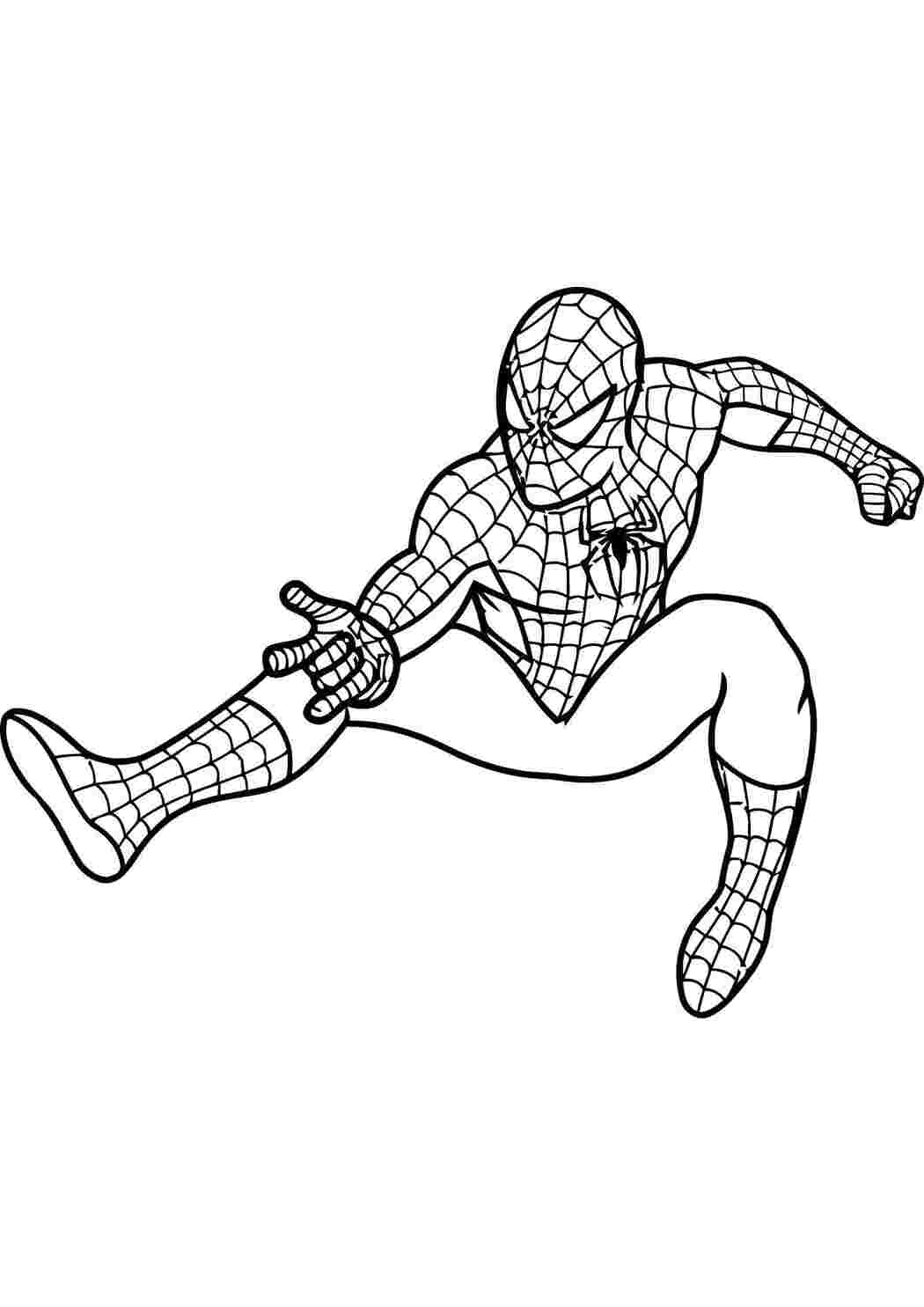 Раскраски Человек паук человек паук человек паук, спайдермен