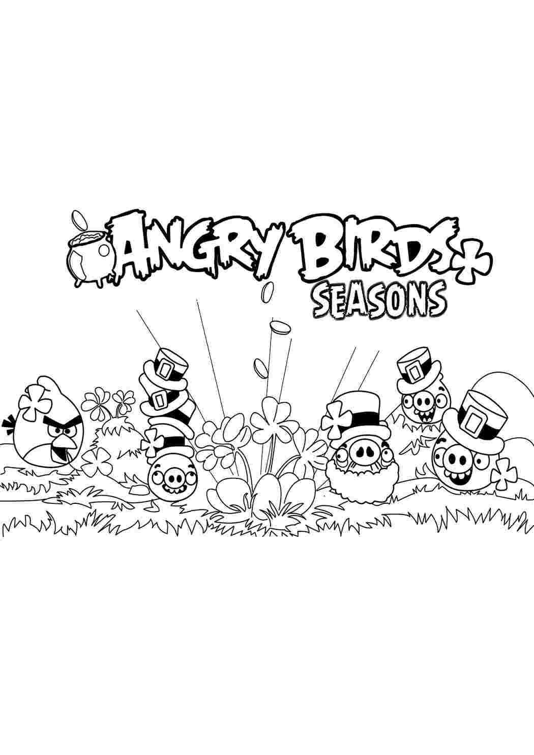 Раскраска стол Angry Birds. картинки на рабочий стол онлайн