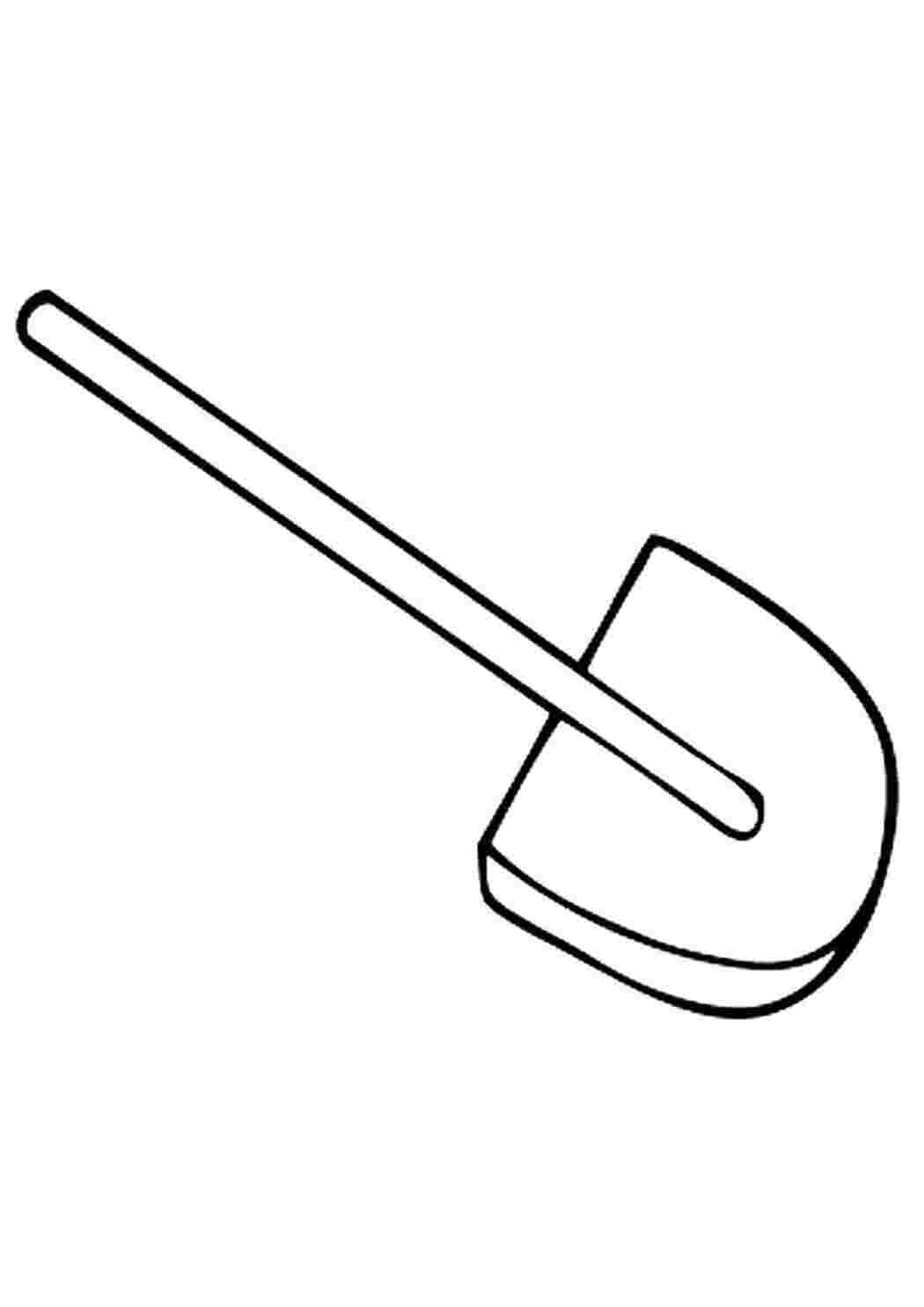 Для мальчиков, Инструменты, Раскраска, Инструменты, Лопата.jpg