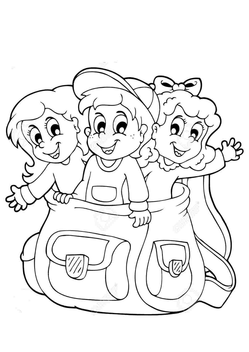 Coloring pages for children and adults with images of people