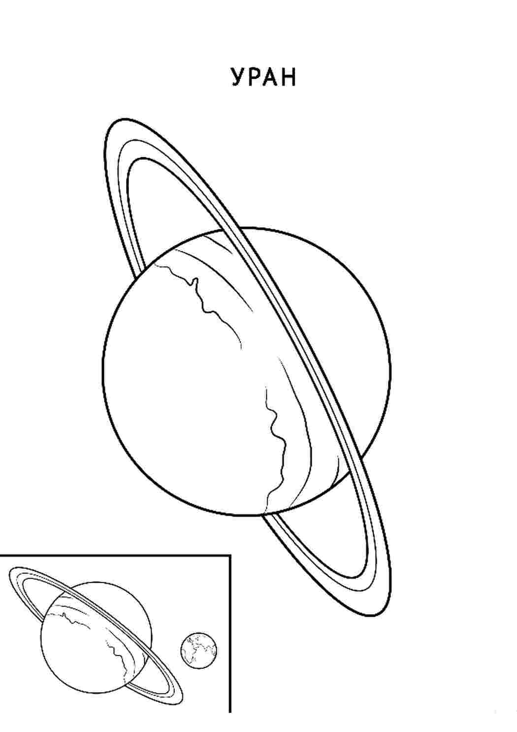 Раскраски Наука Астрономия  Наука, Астрономия, Раскраска. Астрономия, Планеты, Наука, Уран.png