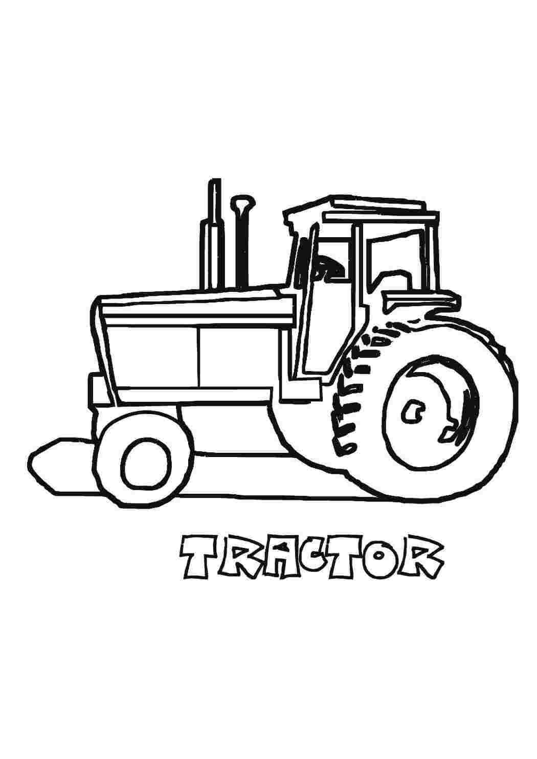 Раскраски tractor для мальчиков трактор