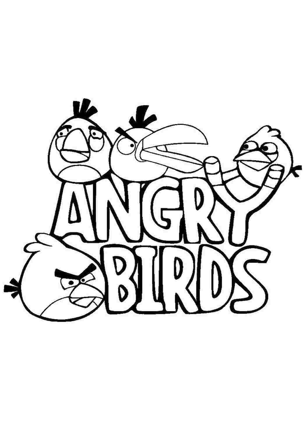 Раскраски Angry birds angry birds Игры, Angry Birds 