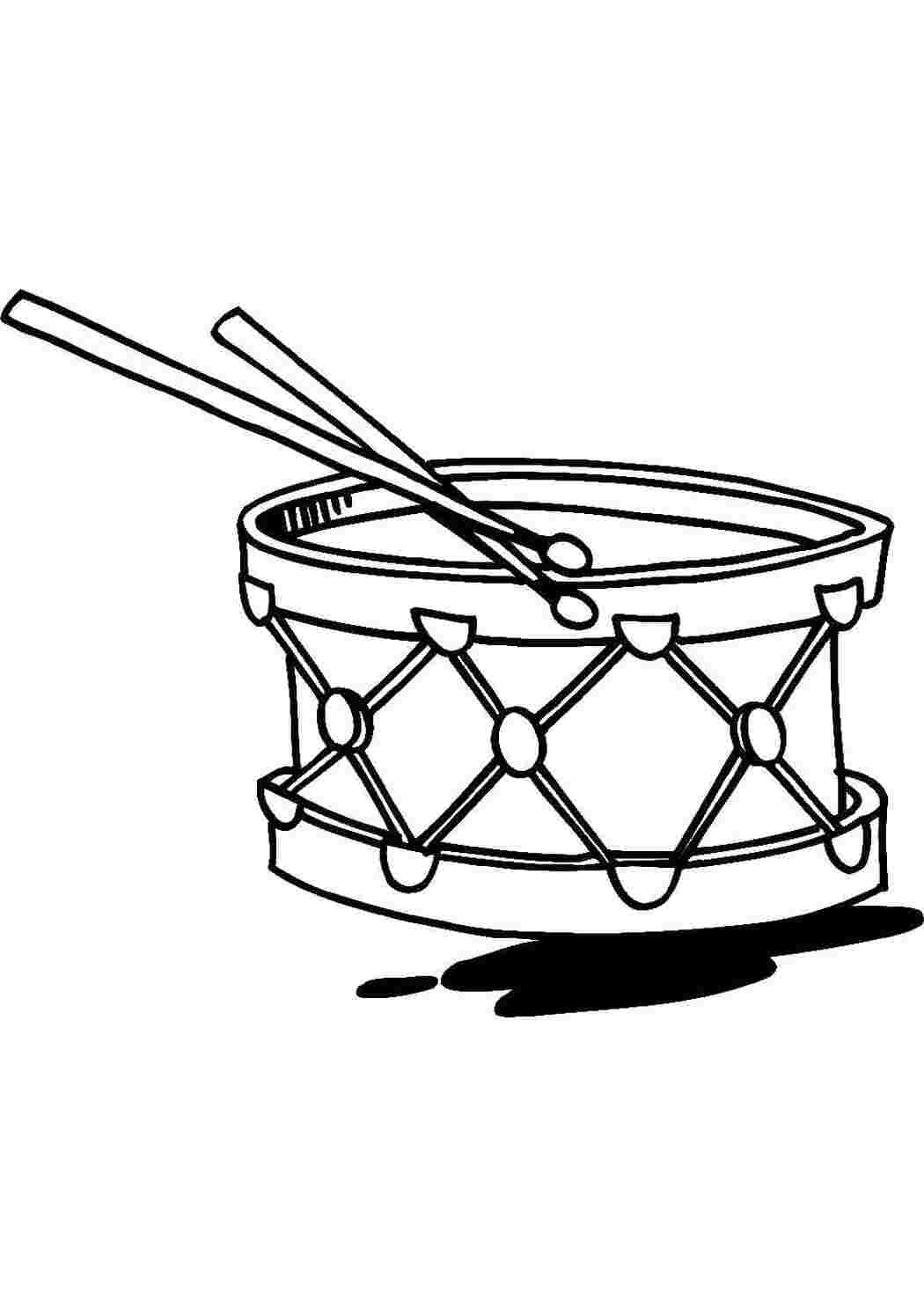 Раскраски Барабан игрушки барабан