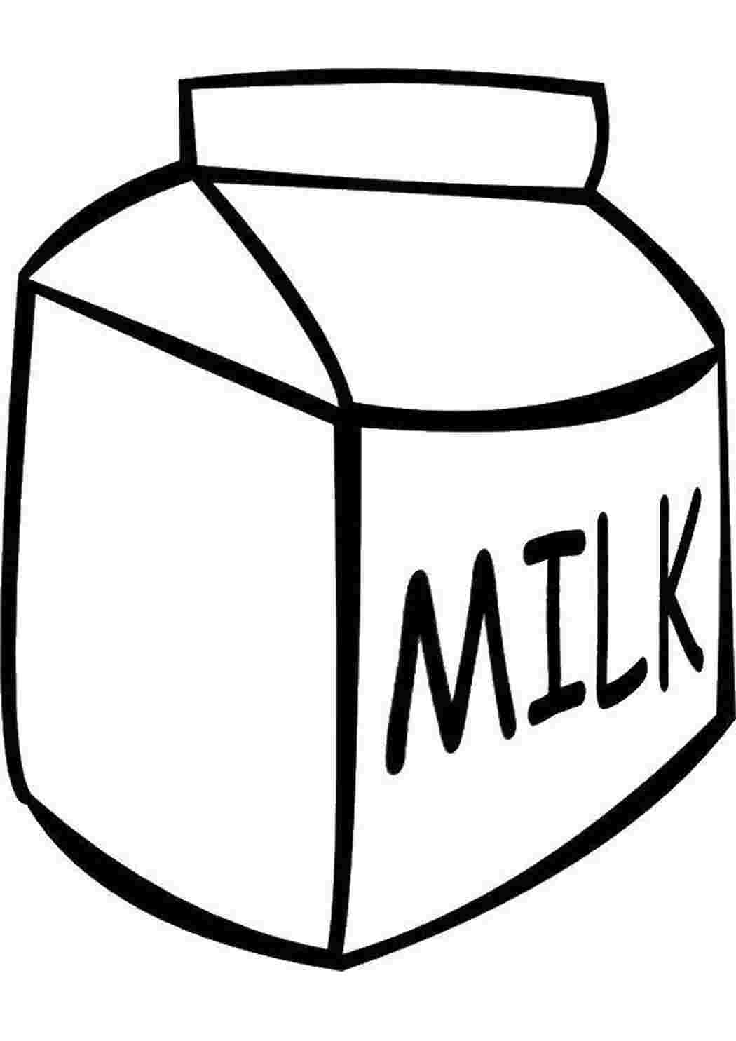 Раскраска молоко - 69 фото