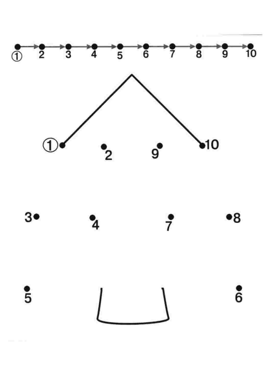 Раскраски Елочка, соедини по точкам от 1 до 10 Елочка, соедини по точкам от 1 до 10  Раскраски скачать онлайн