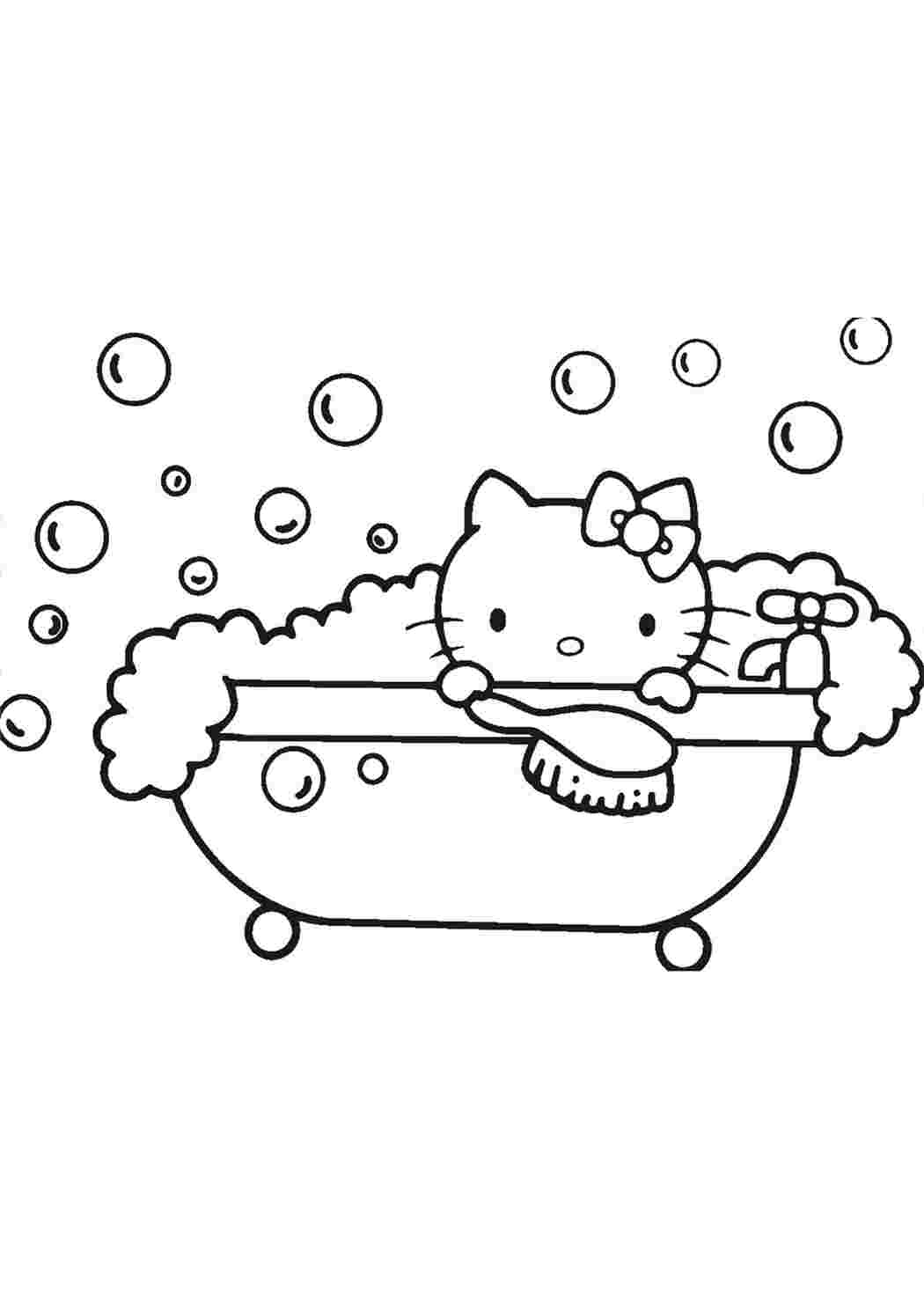 Раскраски Привет Китти раскраски скачать формата  а4 бесплатно Hello Kitty