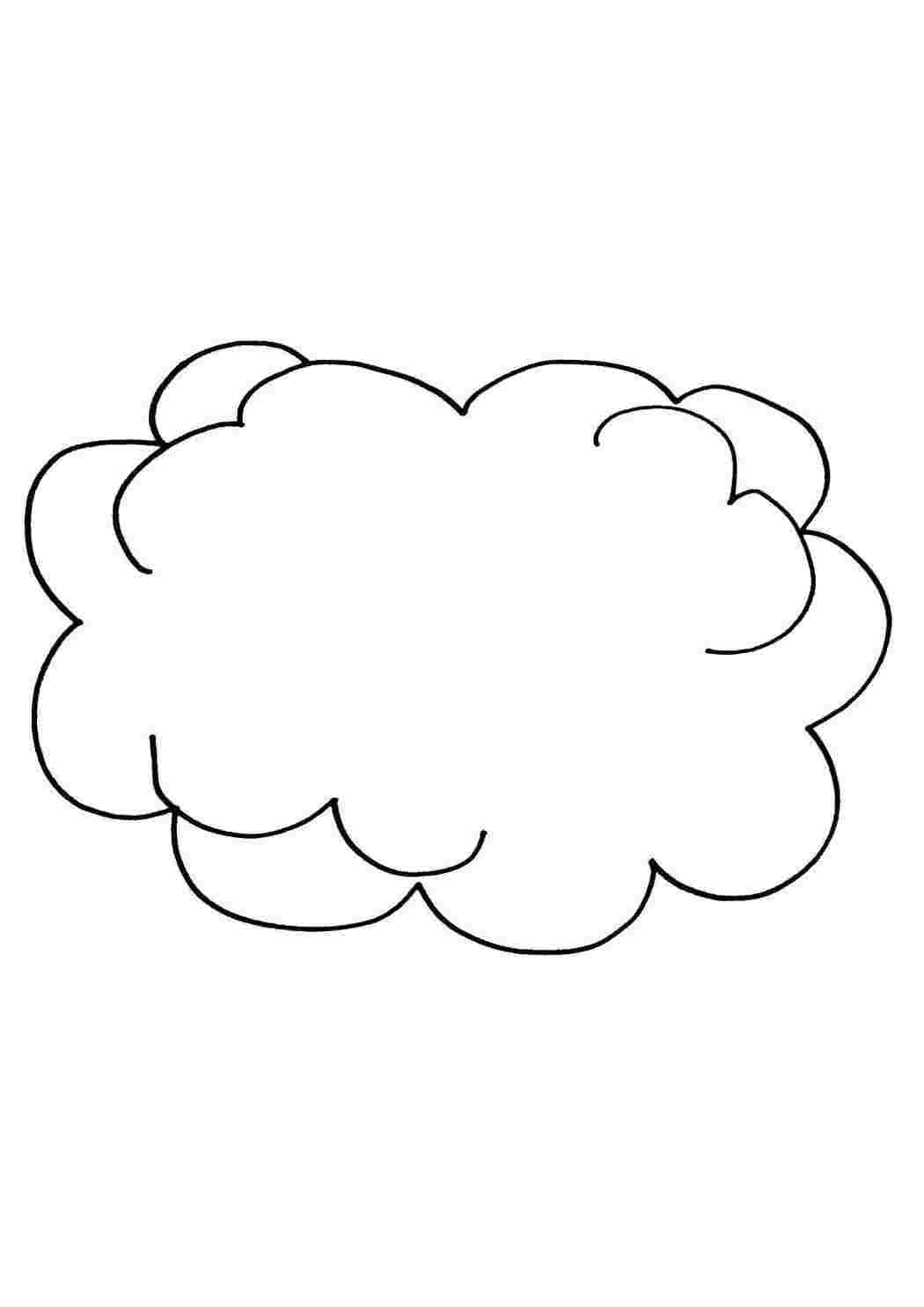 Раскраски Облака. Лучшие картинки для детей скачивайте и распечатывайте
