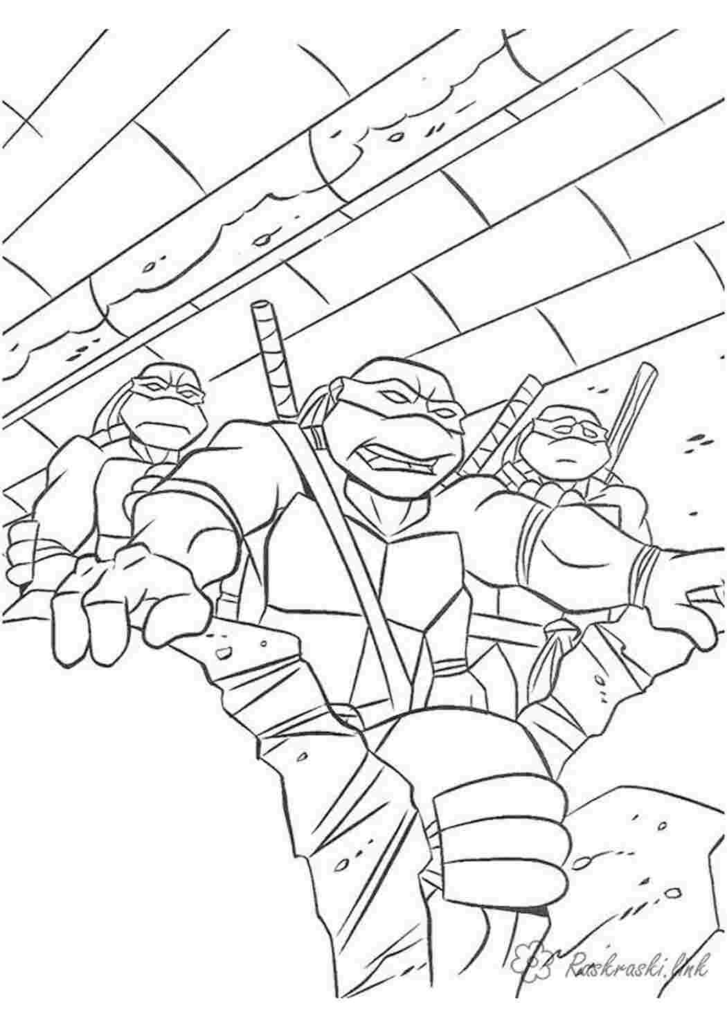 Раскраски черепашки ниндзя, раскраски, раскраски мальчикам, teenage mutant ninja turtles, завал Раскраски Черепашки Ниндзя 