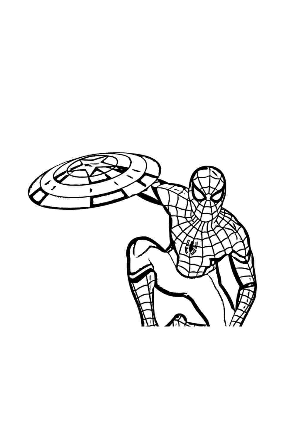 Раскраски Человек-паук скачать или распечатать | Чудо ребенок