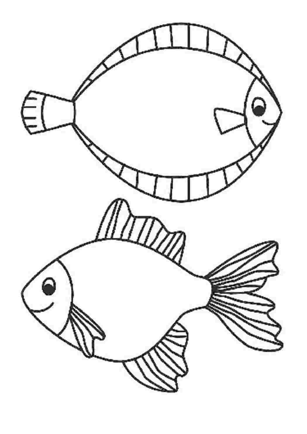 Морские раскраски, рыбки  Раскраски скачать онлайн