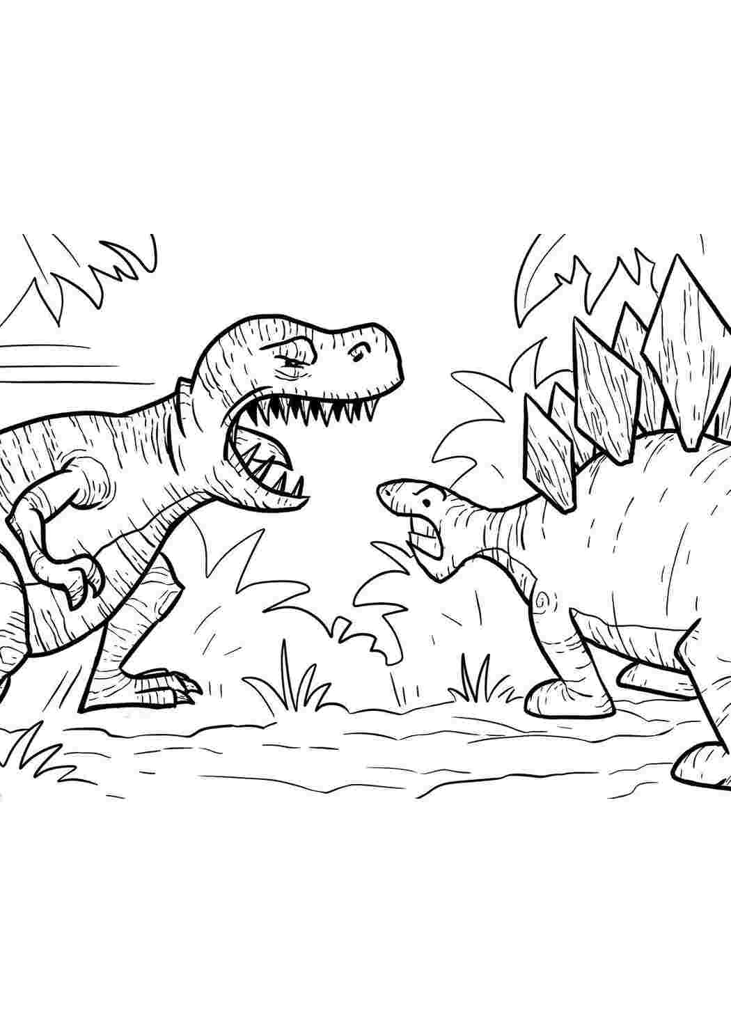 Раскраски Драка динозавров динозавр Динозавры