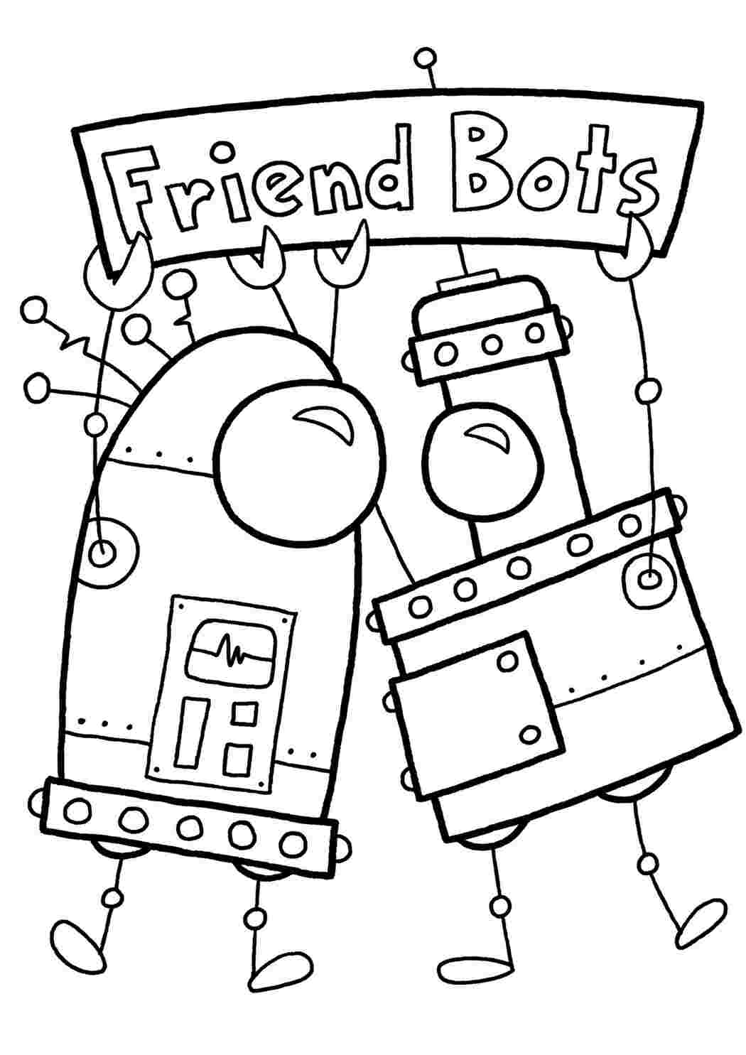 Раскраски картинки на рабочий стол онлайн Друзья роботы Раскраски для мальчиков бесплатно
