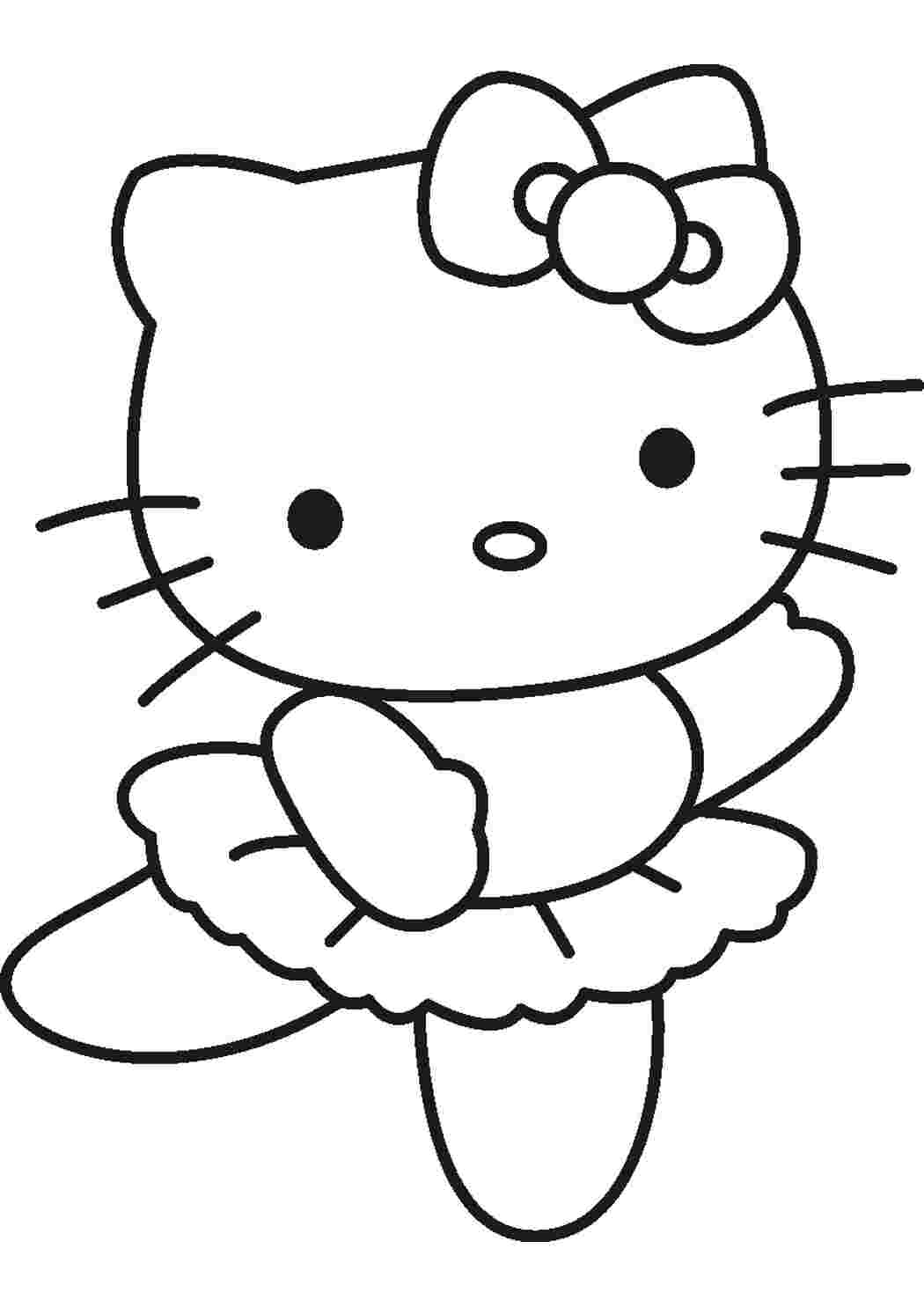 Картинки раскраски hello kitty (54 фото)