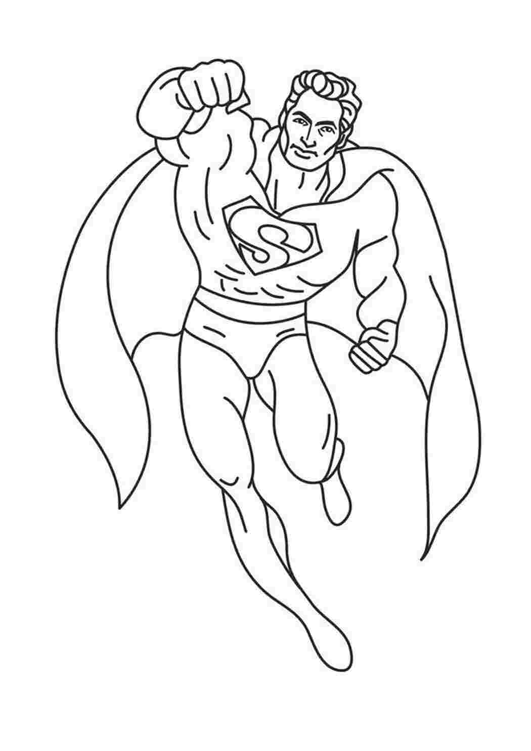 Раскраски картинки на рабочий стол онлайн Супергерои, супермен Распечатать раскраски для мальчиков