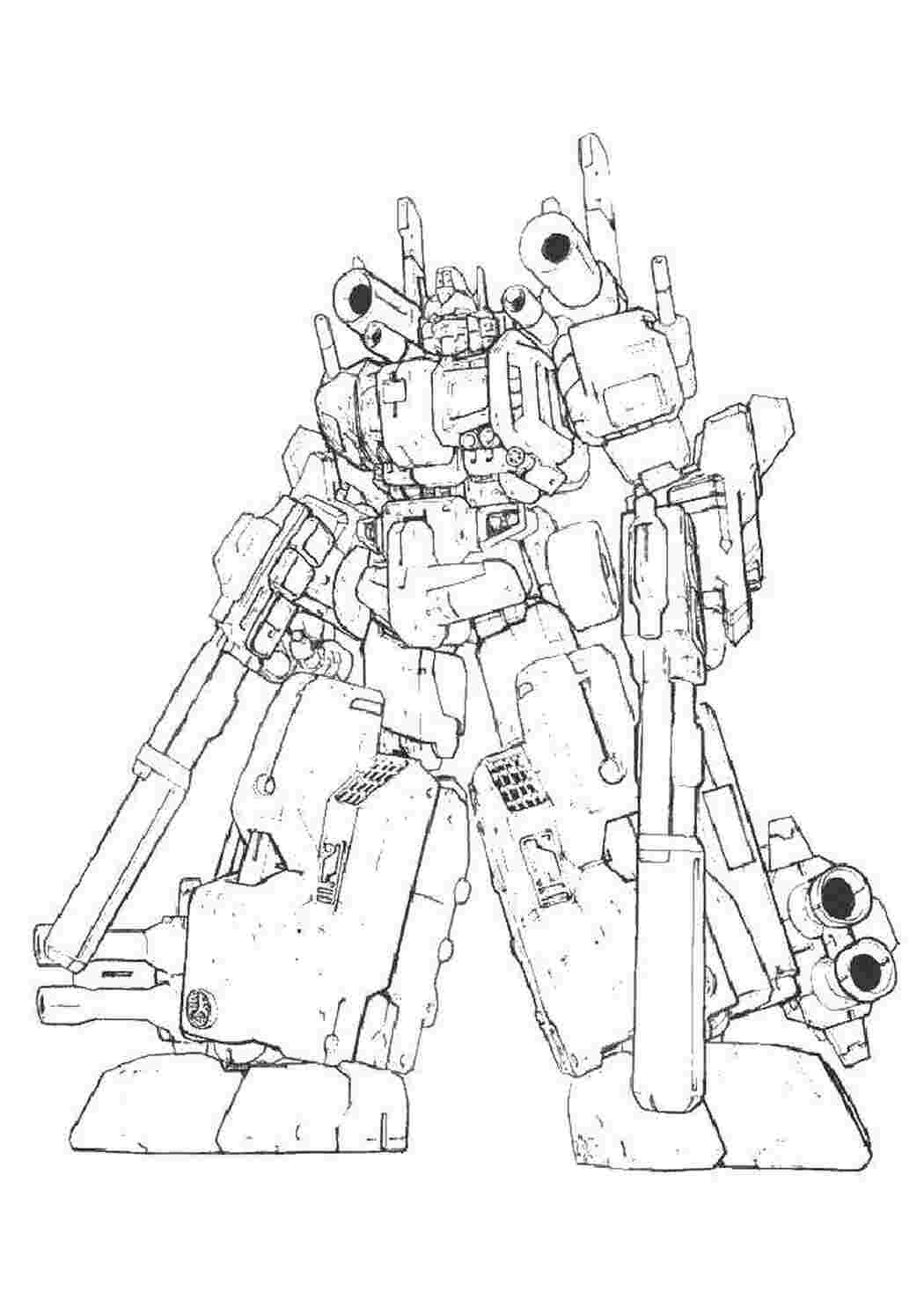 Раскраски Трансформер с оружием трансформеры трансформер, робот, машина