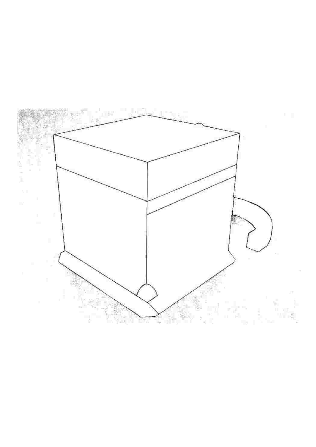 Раскраски Коробка утварь коробка