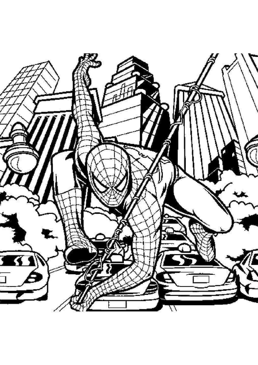 Раскраски Спайдермен Для мальчиков фильм, мультфильм, человек паук, спайдермен
