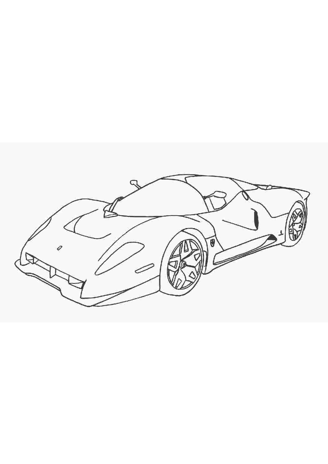 Раскраски картинки на рабочий стол онлайн Zonda pagani автомобиль Скачать раскраски для мальчиков