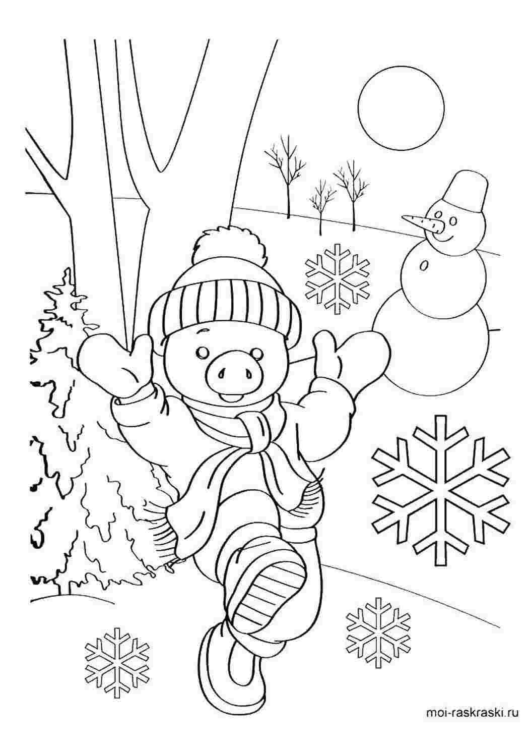 Снежинка рисунок для детей раскраска (44 фото)