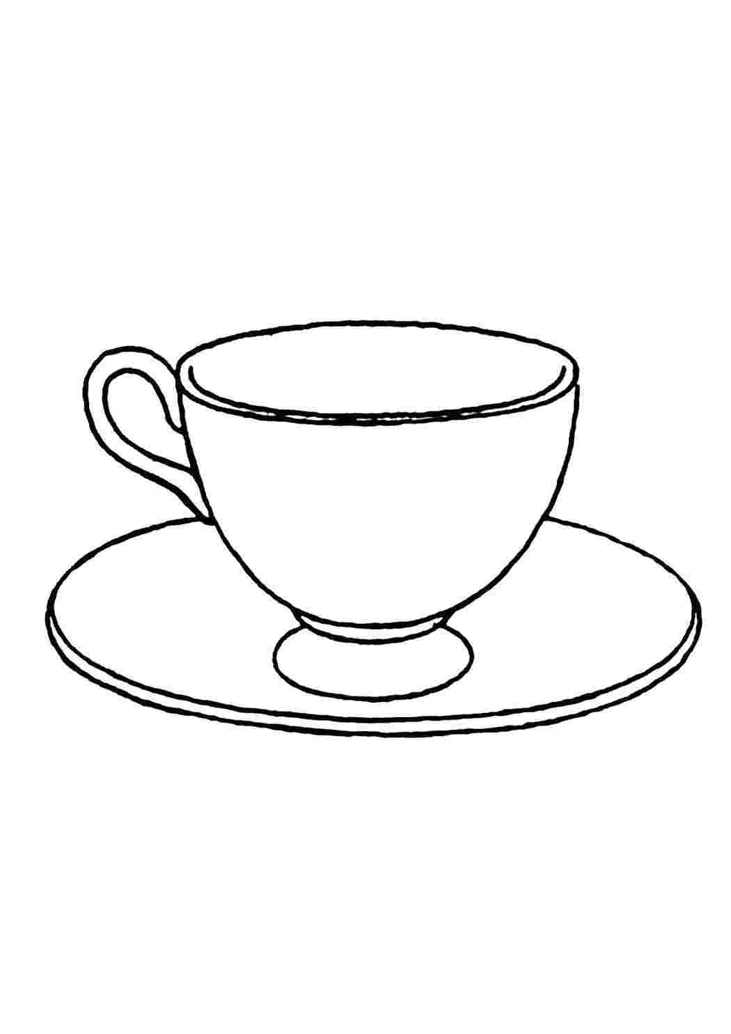 Чашка с блюдцем кофейная форма Ландыш рисунок Вега