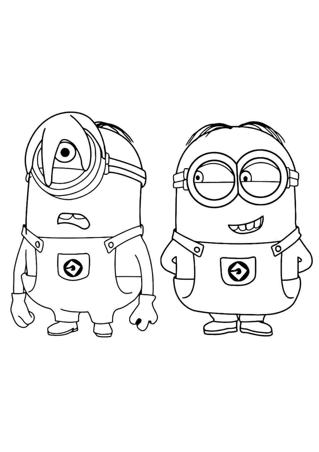 Раскраски миньоны, раскраски для детей Раскраски Illumination Entertainment 