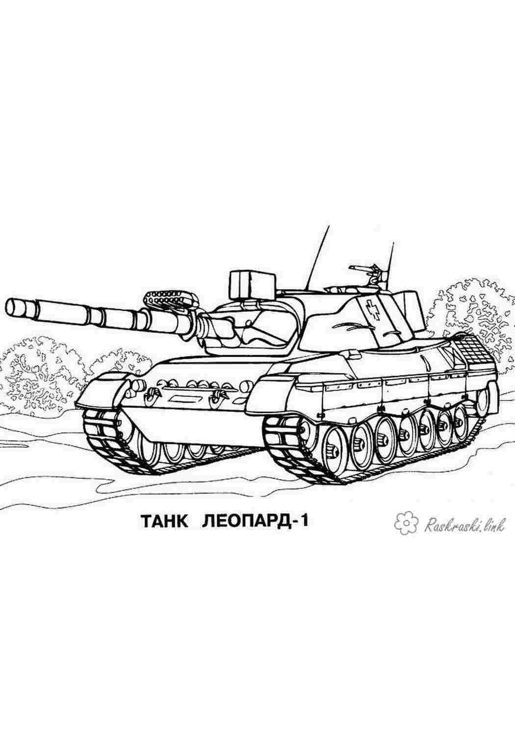 Раскраски Танки 