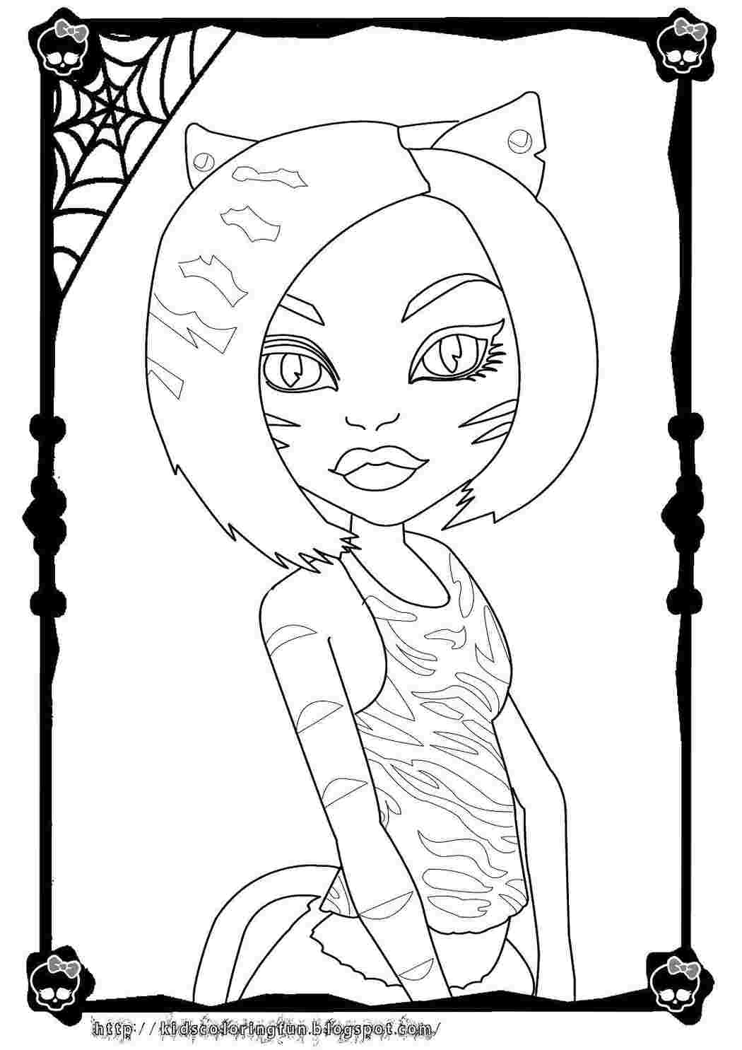 Раскраски Монстр Хай (Monster High coloring pages). Раскраски для девочек Монстер Хай скачать