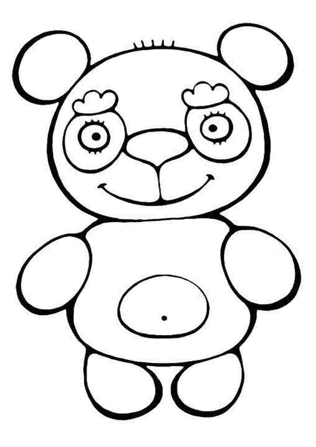 Раскраски Медведь хочет в теремок Раскраски для малышей Животные, медвежонок