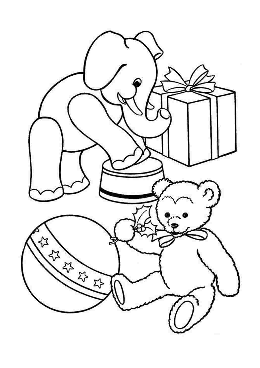 Раскраски Слон, медвежонок Слон, медвежонок Раскраска цветок для скачивания Раскраска для девочки