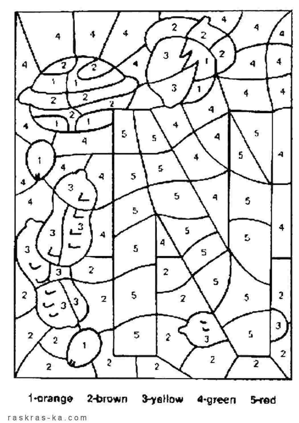 Раскраска раскраски по номерам. Раскрась картинку по номерам