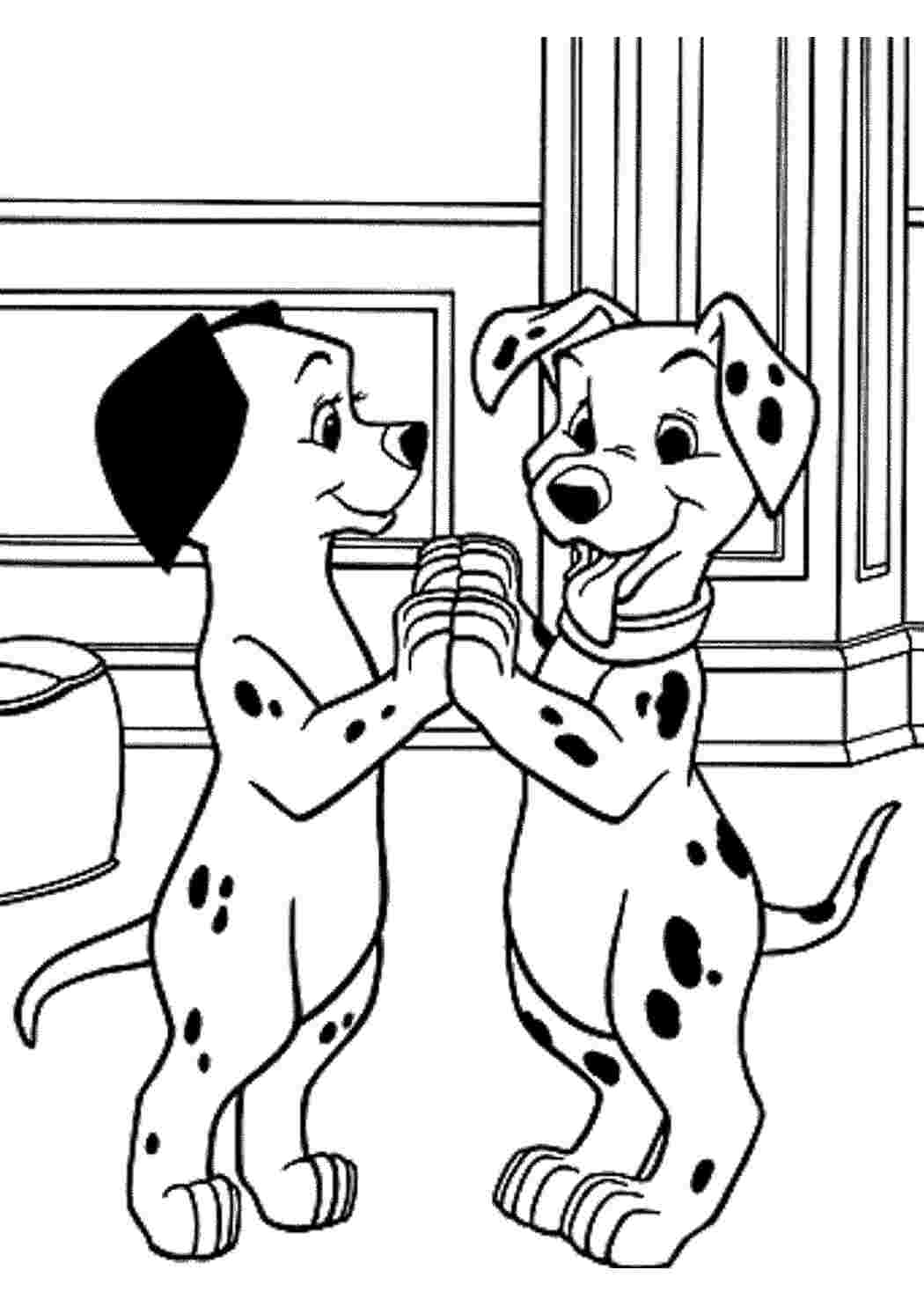 Раскраски раскраска для детей, далматинцы Раскраски Walt Disney 