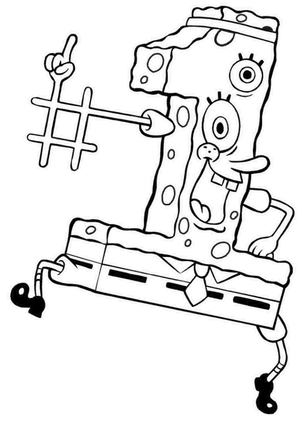 Раскраски Губка боб 